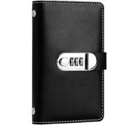 100 buste per il risparmio di denaro con blocco password, pianificatore di bilancio A6, libro di risparmio con buste per contanti (nero)