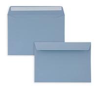 100 buste per lettere, formato DIN C5, 16,2 x 22,9 cm, con chiusura adesiva, per grandi inviti e biglietti di compleanno o matrimonio