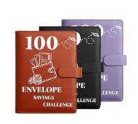100 buste per risparmiare denaro, formato A5, organizer per libri sfide, strumento per risparmiare denaro per casa, scuola, ufficio, insegna ai bambini abitudini finanziarie per monitorare i progressi