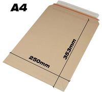 100 Buste per spedizioni in cartone ondulato busta PICCOLO PACCHETTO 25 x 35 cm