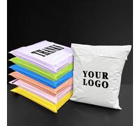 100 buste personalizzate per corriere, buste espresse, buste postali, autoadesive, per imballaggio, abbigliamento, piccole imprese, con logo personalizzato (35 x 45 cm)