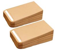 100 buste piccole marroni, buste di semi autoadesive buste di semi buste di carta kraft buste di denaro per salari, semi, monete, perline o francobolli (10x6 cm/3,9x2,4 pollici)