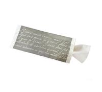 100 Buste Portaposate STORY con tovagliolo bianco 2 veli 38x38 cm 1E14