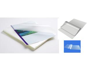 100 BUSTE POUCHES PLASTIFICATRICE-PLASTIFICATORE CALDO F.TO A4 75 micron x lato