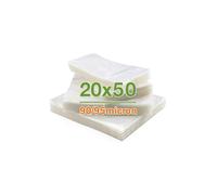 100 Buste sottovuoto 20x50 cm lisce per alimenti 90/95 micron