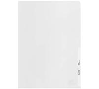 100 Buste trasparenti a L Leitz A4 PP 140 micron goffrato | Buste fori universali; anti-copia; A4; Protettive e resistenti; Striscia rinforzata