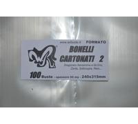 100 BUSTE WR "BONELLI CARTONATI 2" 240x315 mm x Dragonero Senzanima Zardo Sottos