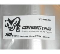 100 BUSTE WR "CARTONATI 1 PLUS" 25,5x32,5 cm. x Un Uomo un'avventura (Ed. Cepim)