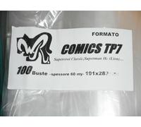 100 BUSTE WR "COMICS TP7" 191x283 mm x Marvel Classic, Superman (Lion-Modadori)