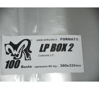 100 BUSTE WR "LP BOX 2" 360x335 mm x Vinili 33 giri singoli e doppi in Cofanetti