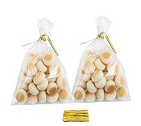 100 bustine cellophane 8 x 12cm Sacchetti, Trasparente Sacchetti di Regalo di Aperti, per confezionare regali, feste, matrimoni, casa, cucina, Alimenti Buste