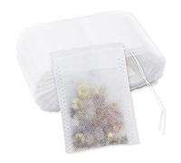 100 Bustine di tè con coulisse, Sacchetti filtro per tè usa e getta, SZXMDKH Infusore vuoto per tè sfuso, caffè, erbe 9 x 7 cm