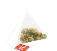 100 bustine di tè piramidali filtro in nylon per bustine di tè a corda singola trasparente vuota bustina di tè bustine di tè vuote non sbiancate organiche
