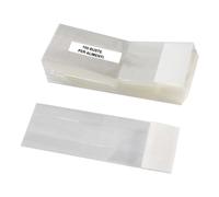 [100] Bustine Fondo Quadro Trasparente 8x24 cm per Dolci Caramelle Confetti