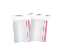 100 Bustine Trasparenti 17cm x 25cm, sacchetti con zip, richiudibili, Buste Sacchetti per Alimenti, Sacchettini di Plastica