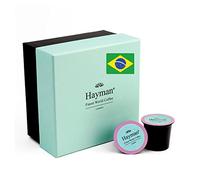 100% Caffè Fazenda Sao Paulo del Brasile - Capsule di caffè appena tostato compatibili con K-Cup - Scatola con 18 capsule