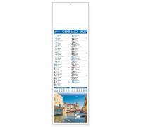 100 Calendari Da Parete 2027 - Calendario trimestrale -14x47 - personalizzati con logo - Personalizzabile - Collezione citta e monumenti -100 pezzi