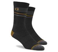 100% Calze Crank Brothers Nero/Oro/Grigio L/XL