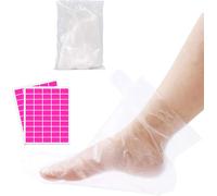 100 Calzini Usa E Getta in Plastica per Pedicure Piedi, Cera Paraffina Trattamen