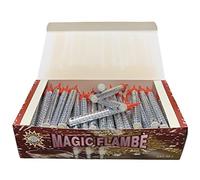 100 CANDELINE MAGIC FLAMBE PARTY TORTA 12Cm categoria F1 (USO INTERNO ED ESTERNO) Teanese