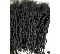 100% Capelli Umani Mano Dreadlocks 11 Pezzi 20.3to22.9cm Nero 0.3 " Non Omogenea