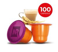 100 Capsule 100% Compatibili NESPRESSO al GINSENG AMARO Cialde Caffe