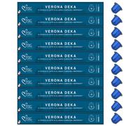 100 Capsule alluminio Caffè ItalianCoffee Verona Deka Compatibili Nespresso