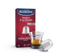 100 Capsule Alluminio Compatibili Nespresso Miscela Magica Palermo Caffè Borbone