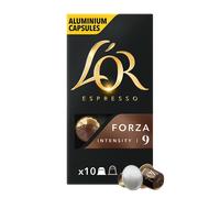 100 Capsule Alluminio L'OR Miscela FORZA compatibili Nespresso Intensità 9 LOR