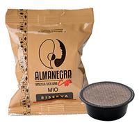 100 Capsule Almanegra Caffè - Compatibili Lavazza A Modo Mio - Miscela Riserva Arabica, Tostatura Media - Caffè Aromatico e Vellutato - Made in Sicily