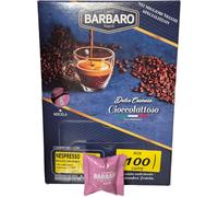 100 Capsule Caffè Barbaro Compatibili Nespresso CREMOSO Delicato Arabica Per Lei