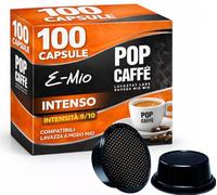 100 Capsule Caffè Compatibili A Modo Mio Intenso - Miscela Forte e Corposa - Aroma Ricco e Crema Densa - 100 Capsule Compatibili Macchine A Modo Mio - Ideale per le pause quotidiane