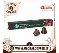 10 Capsule Starbucks Caffè Italian Style Roast by Nespresso per macchine Nespresso