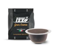 100 CAPSULE CAFFE' IZZO COMPATIBILI BIALETTI MISCELA GRAN CREMA ALLUMINIO