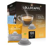 100 Capsule Caffè Lollo Bialetti System Miscela Argento Compatibili Bialetti
