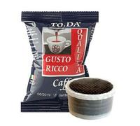 100 Capsule Caffè TO.DA Gattopardo RICCO Compatibili Lavazza ESPRESSO POINT EP