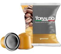 100 Capsule Caffè TORALDO Miscela Gourmet Compatibili Nespresso
