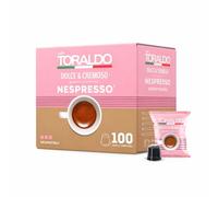 100 Capsule Caffè TORALDO per sistema Nespresso Miscela Dolce e Cremoso - Caffè D'eccellenza
