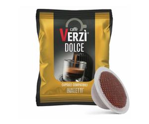 100 Capsule Caffè Verzì Miscela DOLCE compatibili BIALETTI