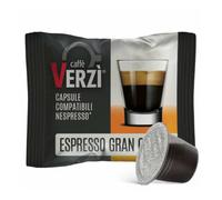 100 Capsule Caffè Verzì Miscela GRAN CREMA compatibili Nespresso