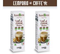 100 Capsule Caffitaly System Foodness Ginseng Classico senza Glutine e Lattosio