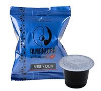 100 Capsule Cialde Caffe Almanegra Caffè Compatibili con Nespresso Decaffeinato Dek