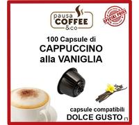 100 capsule cialde CAPPUCCINO alla VANIGLIA compatibile DOLCE GUSTO
