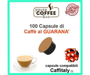 100 capsule cialde di CAFFE' AL GUARANA' compatibili CAFFITALY