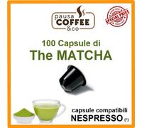 100 capsule cialde di THE TE TÈ MATCHA compatibili NESPRESSO