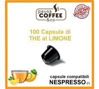 100 capsule cialde THE TE TÈ AL LIMONE compatibili NESPRESSO