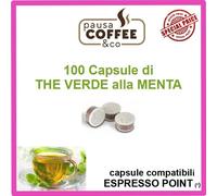 100 capsule cialde THE TE TÈ VERDE alla MENTA compatibili ESPRESSO POINT