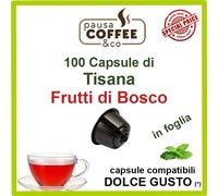 100 capsule cialde TISANA FRUTTI DI BOSCO compatibili DOLCE GUSTO