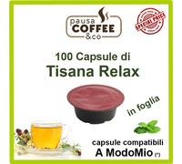 100 capsule cialde TISANA RELAX compatibili A MODO MIO