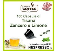 100 capsule cialde TISANA ZENZERO e LIMONE compatibili DOLCE GUSTO